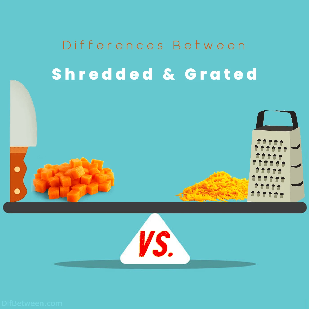 Difference Between Grated and Shredded