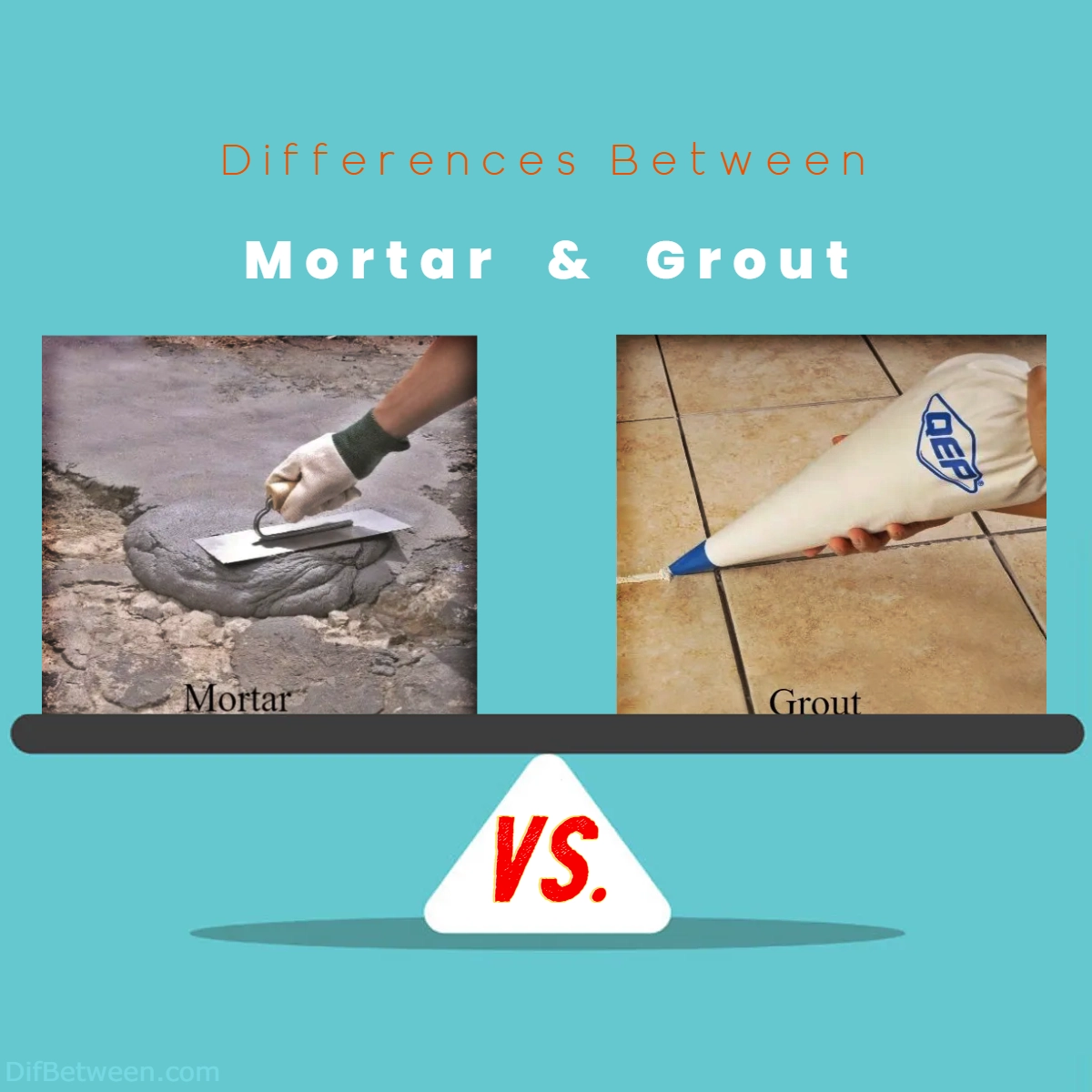 Difference Between Mortar and Grout