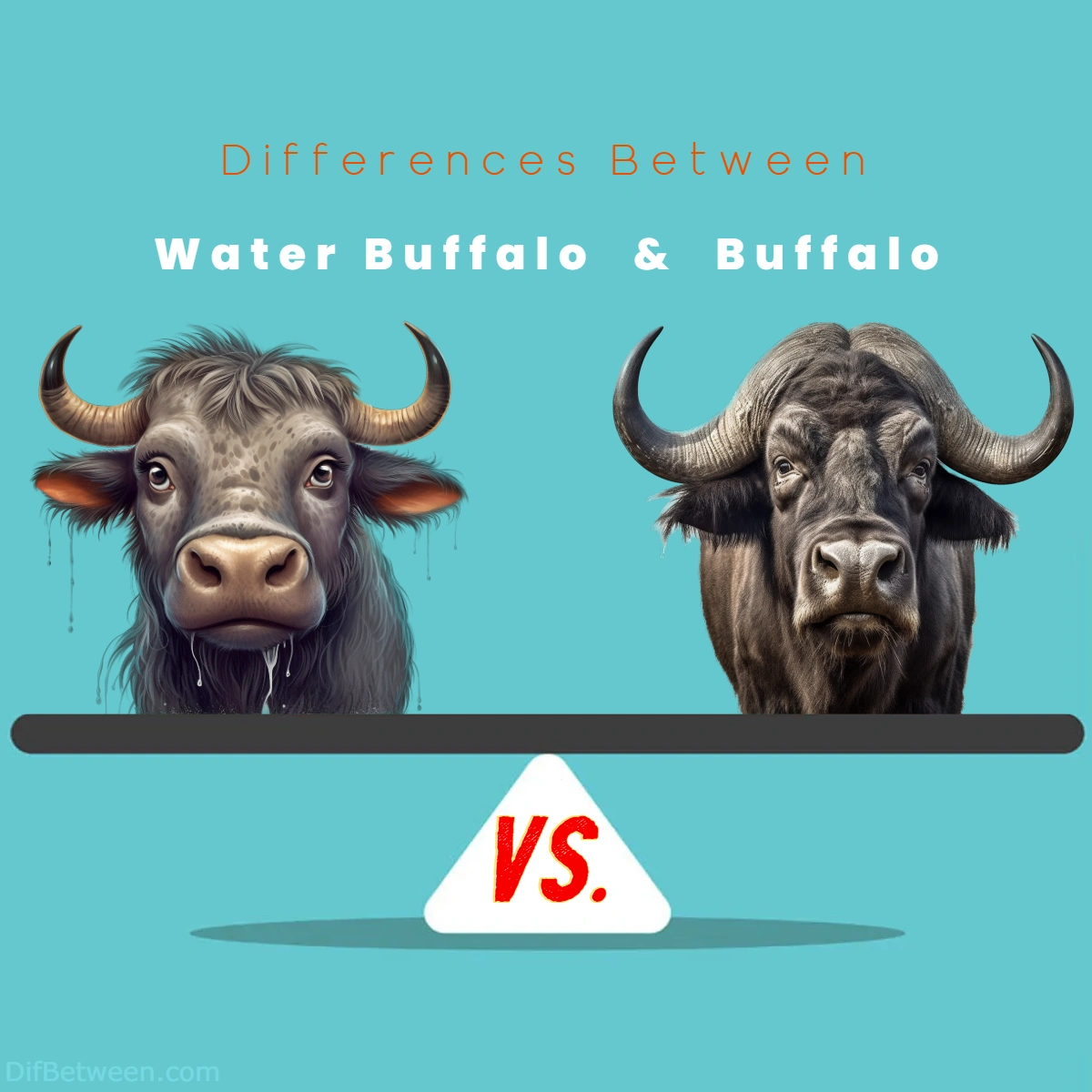 Difference Between Water Buffalo and Buffalo