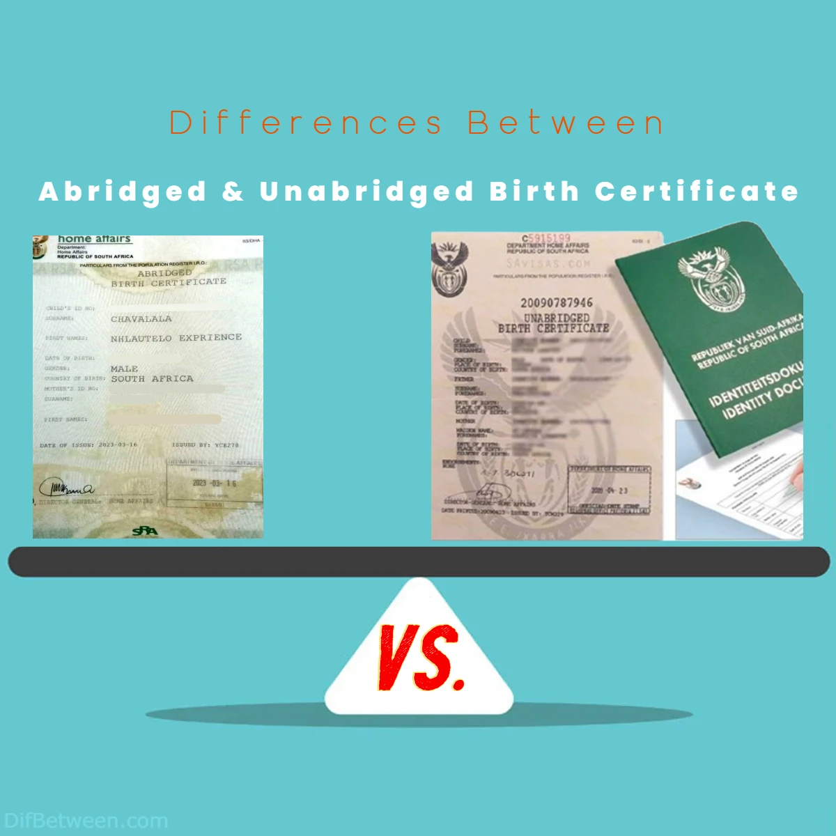 Differences Between Abridged vs Unabridged Birth Certificate