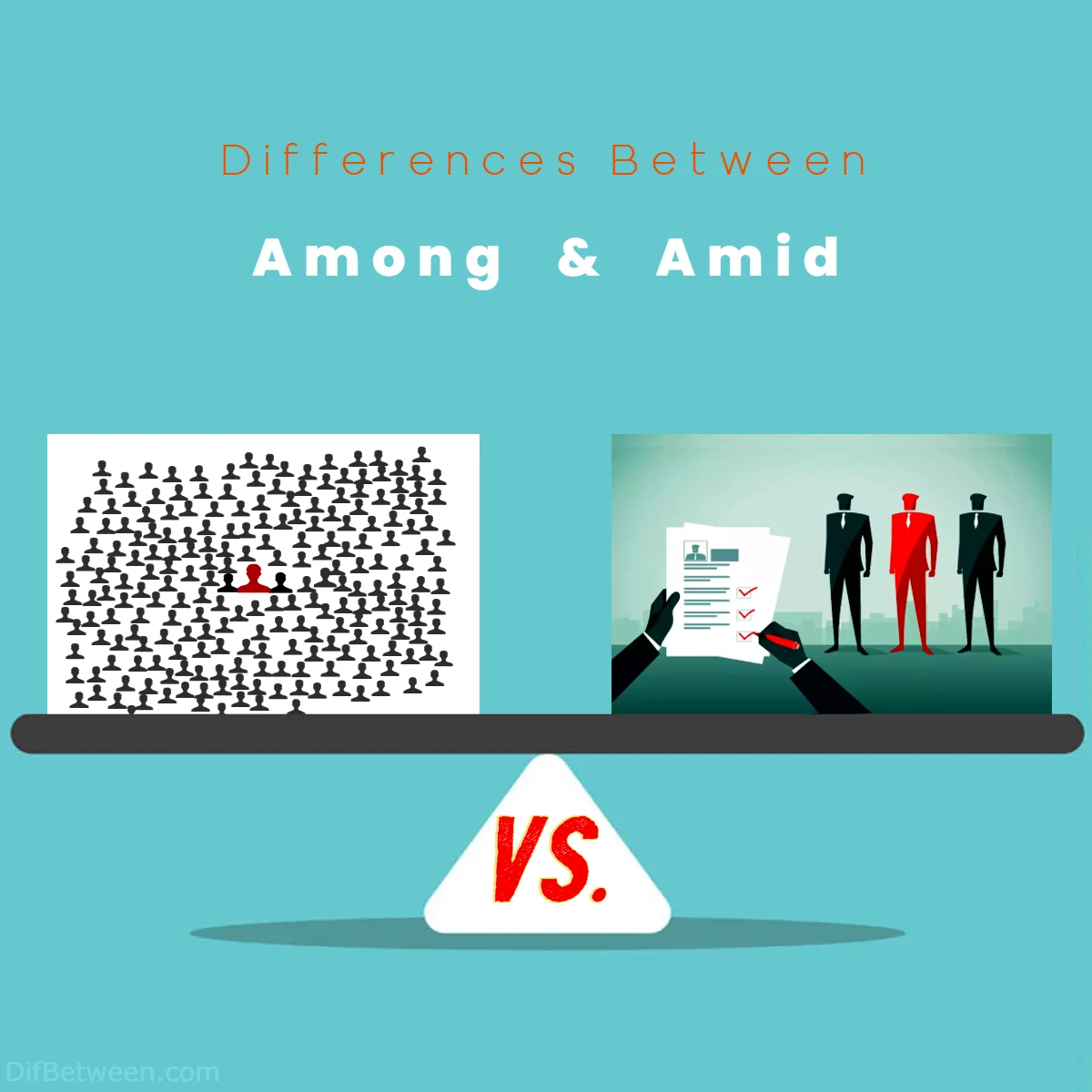 Differences Between Among vs Amid