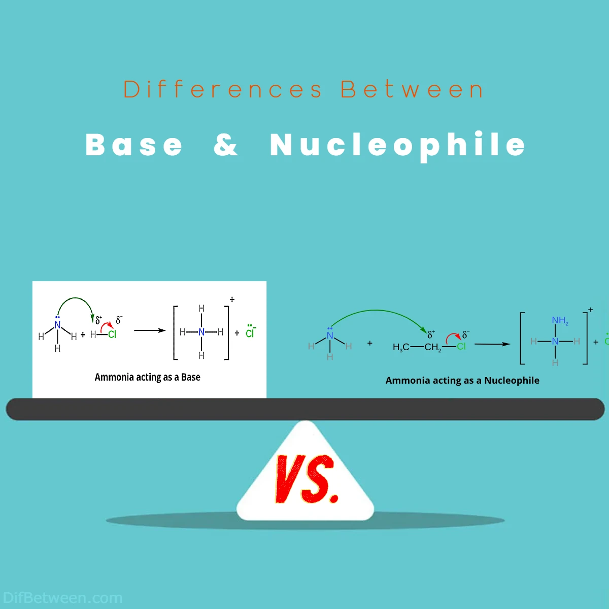 Differences Between Base vs Nucleophile