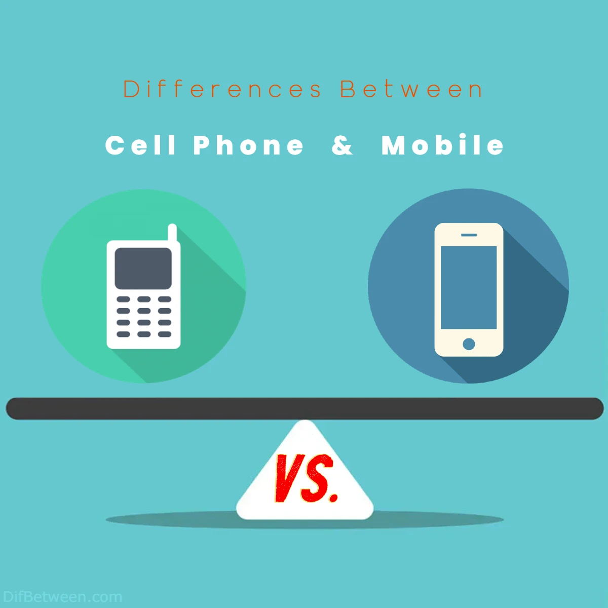 Differences Between Cell Phone vs Mobile