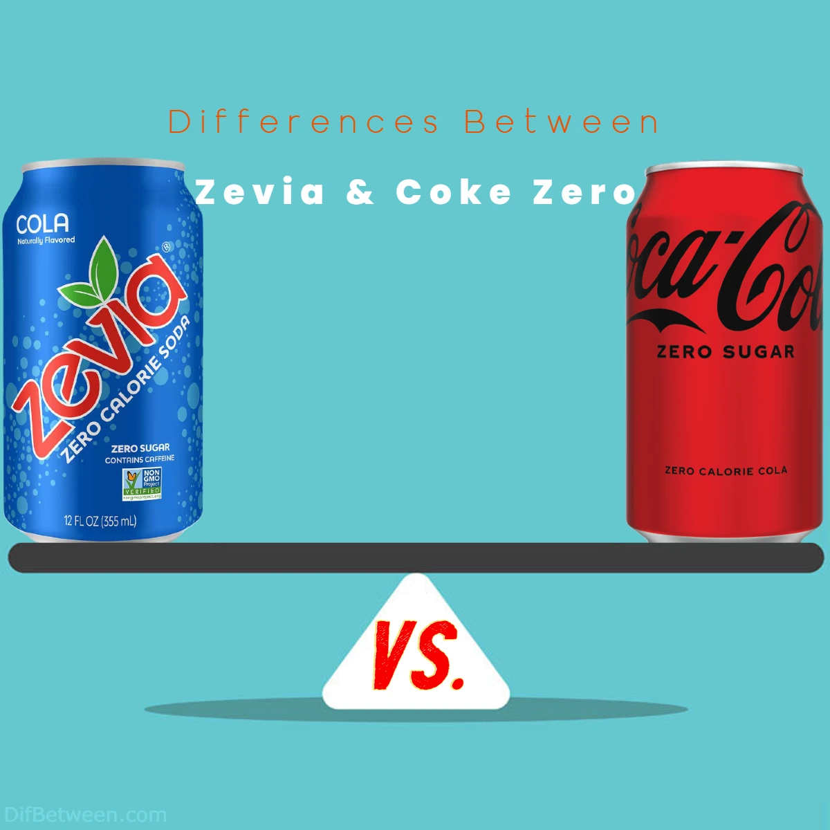 Differences Between Coke Zero and Zevia Cola