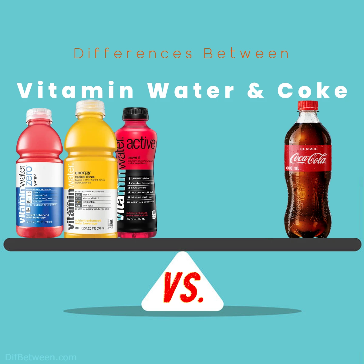 Differences Between Coke and Vitamin Water