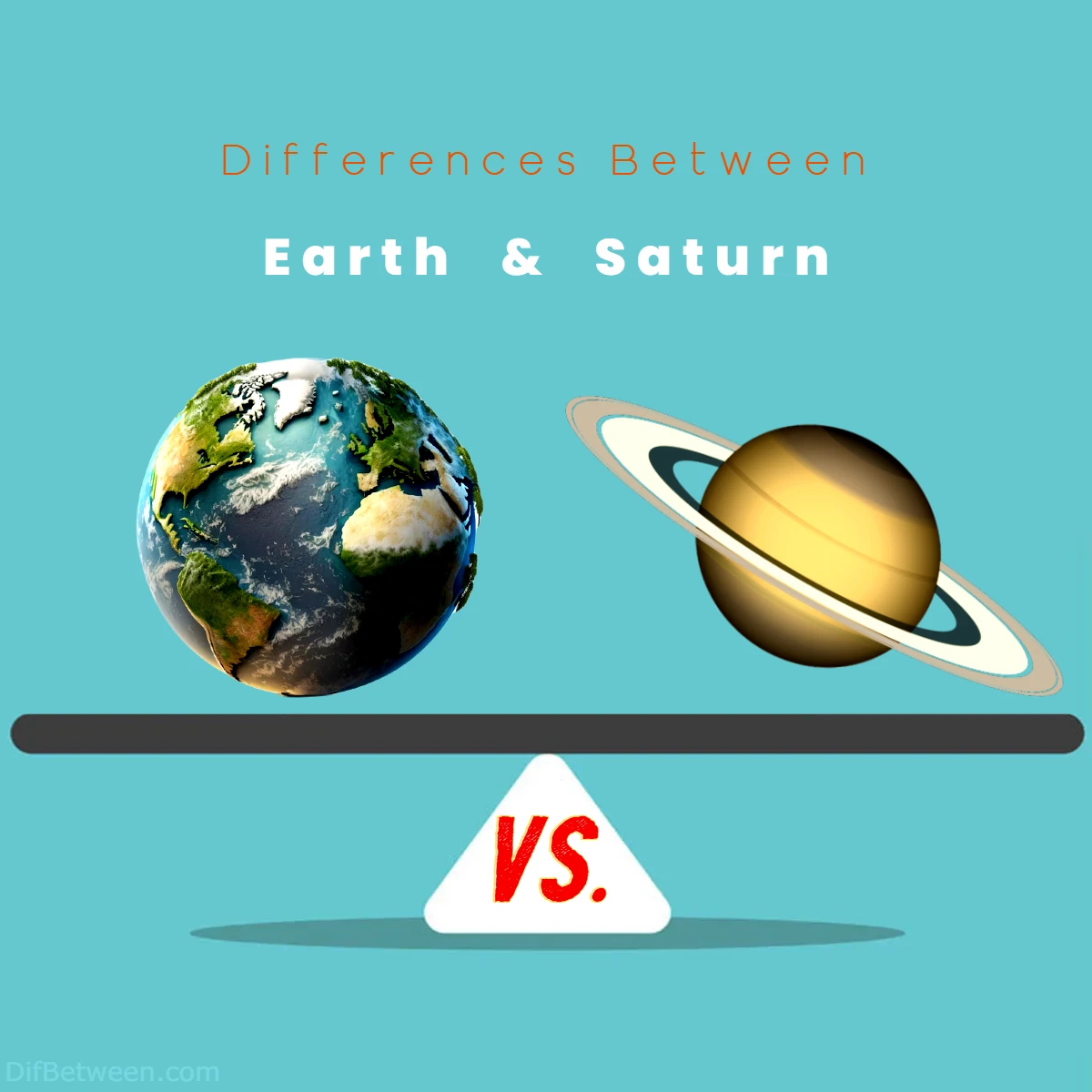 Differences Between Earth vs Saturn