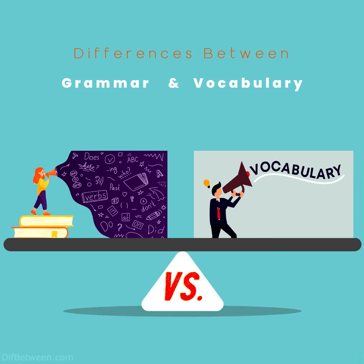 Differences Between Grammar vs Vocabulary
