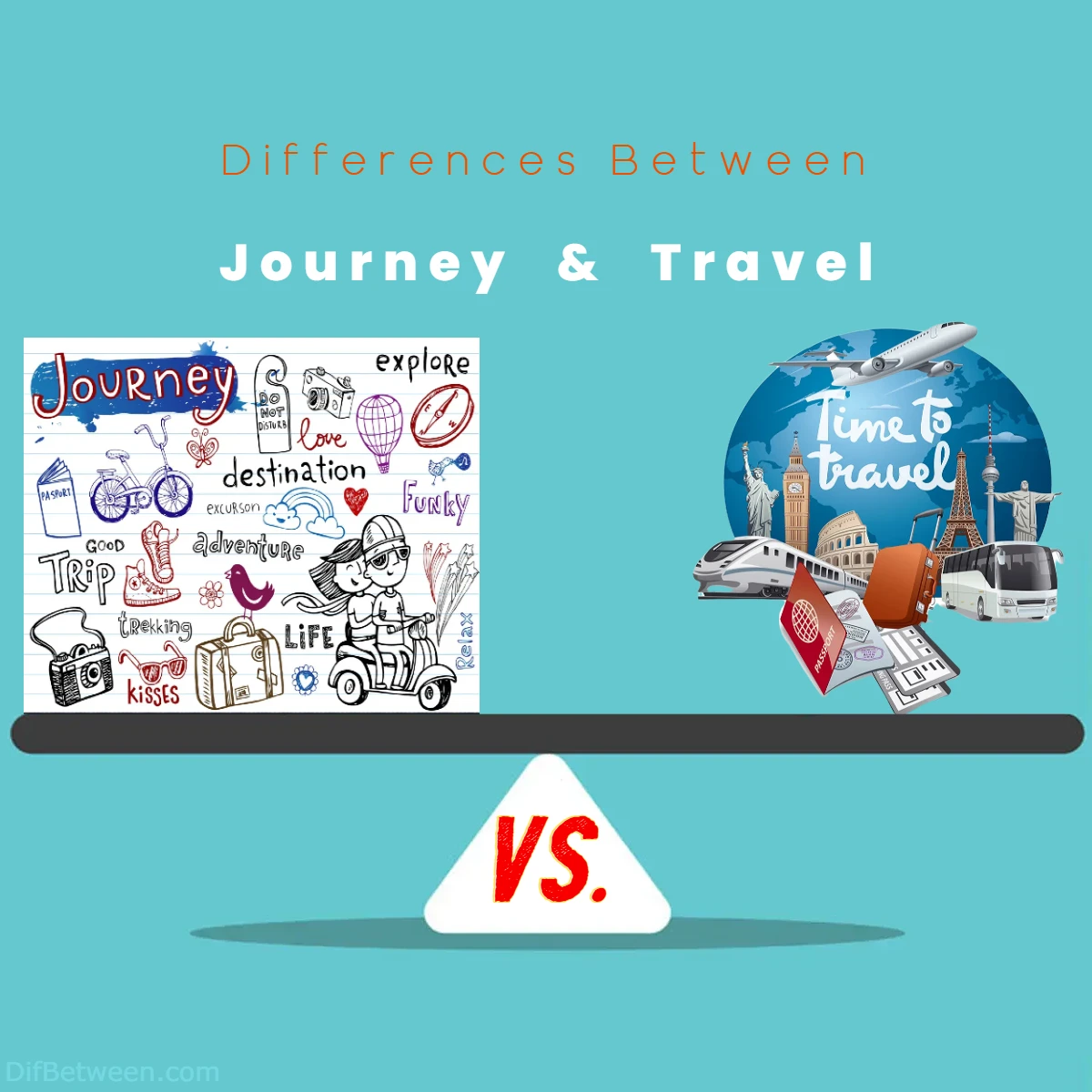Differences Between Journey vs Travel