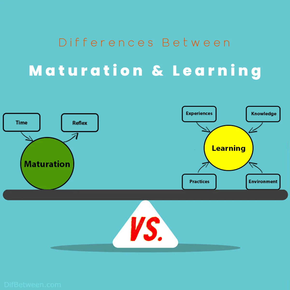 Differences Between Learning and Maturation