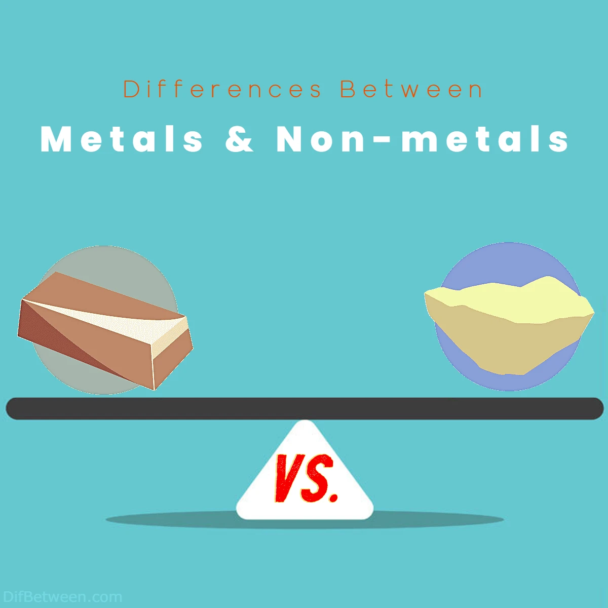 Differences Between Non Metals and Metals