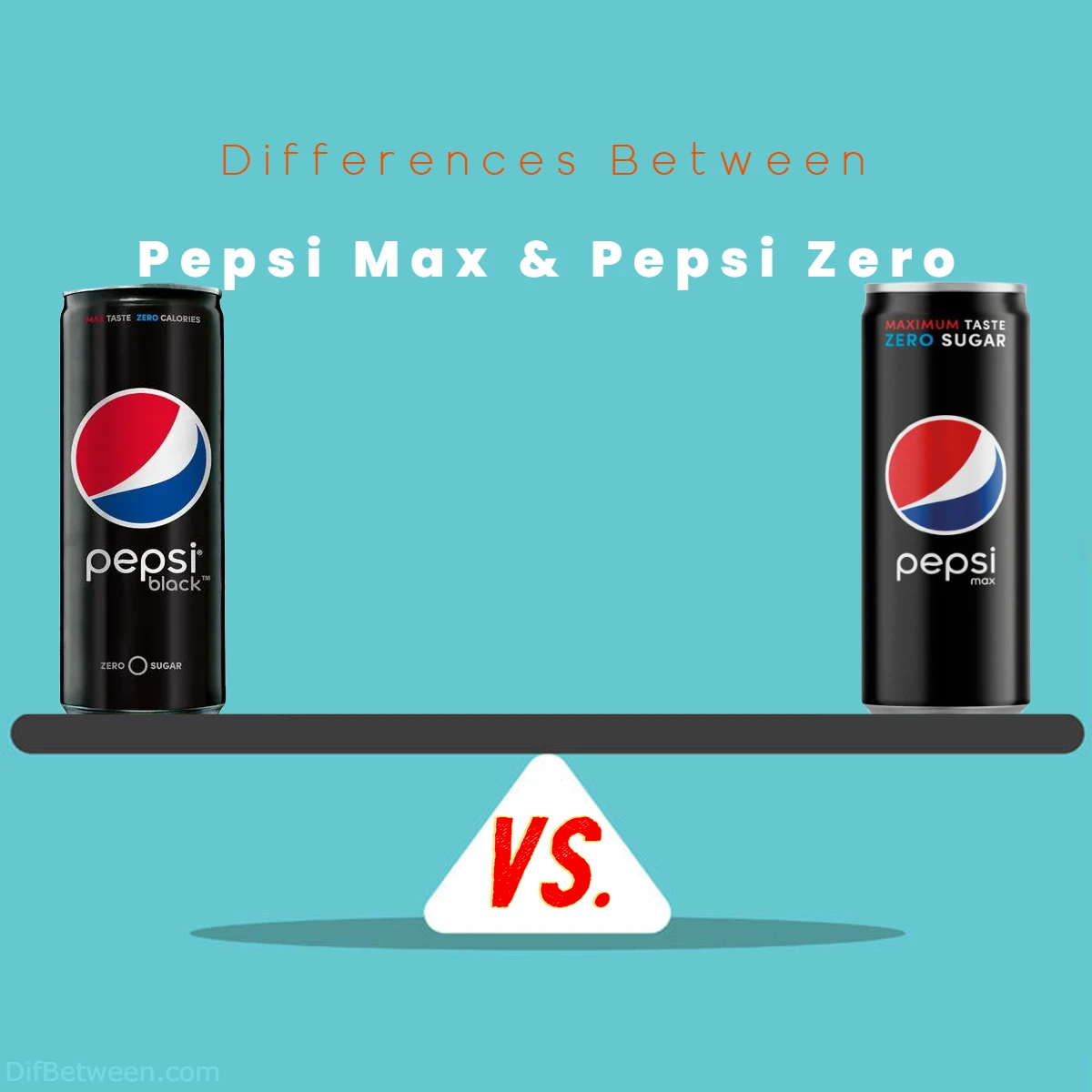 Differences Between Pepsi Zero vs Pepsi Max