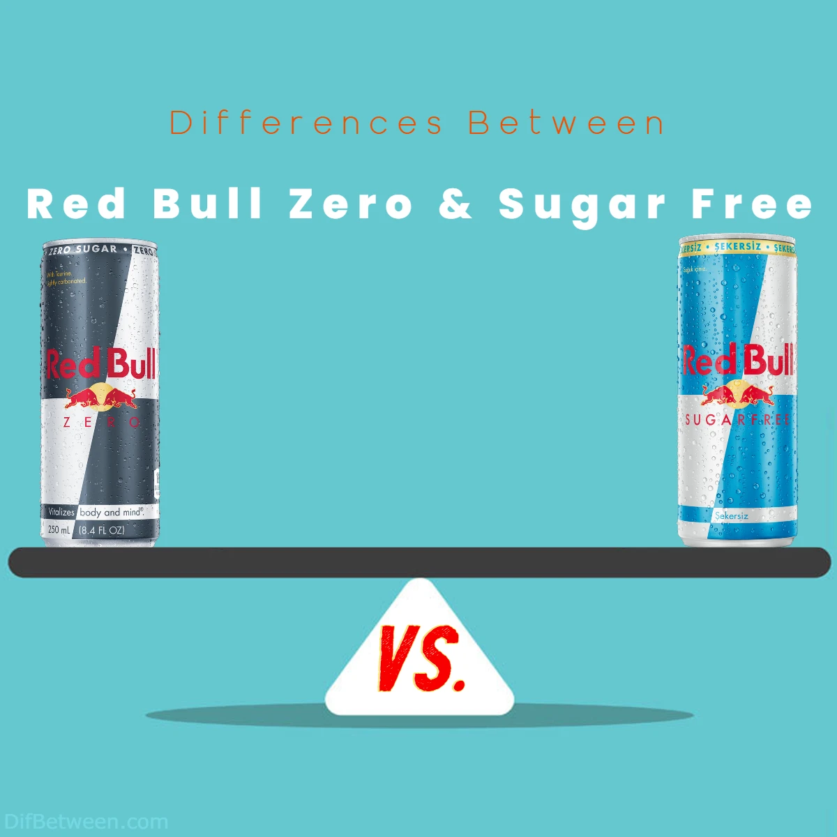 Differences Between Red Bull Sugar Free and Zero