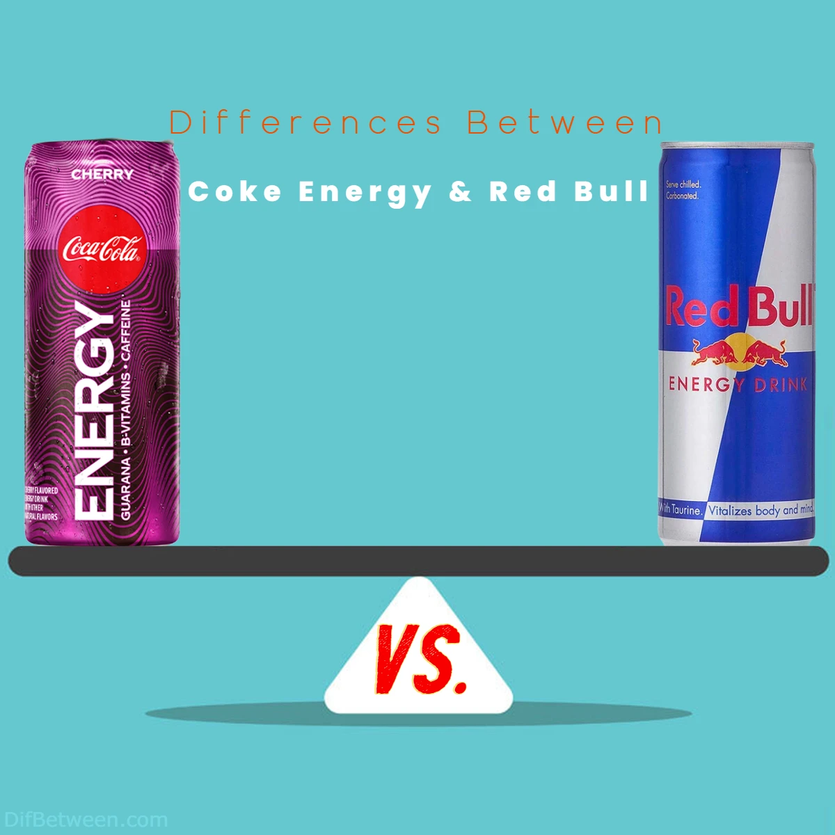 Differences Between Red Bull and Coke Energy Drink