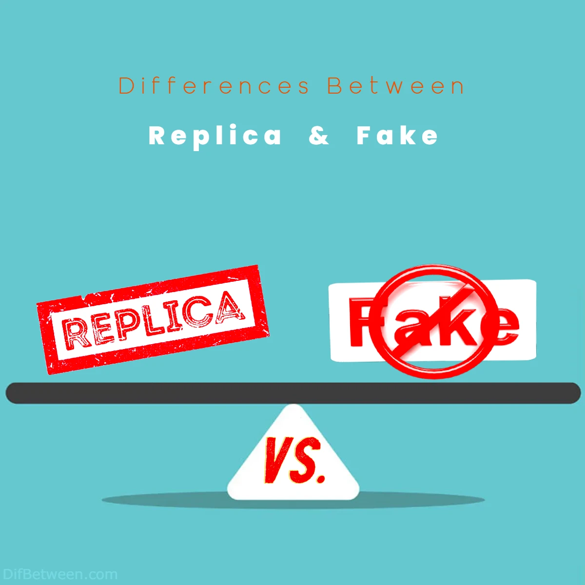 Differences Between Replica vs Fake