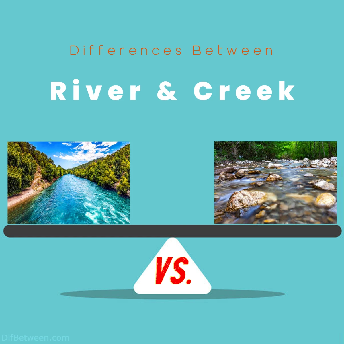 Differences Between River and Creek