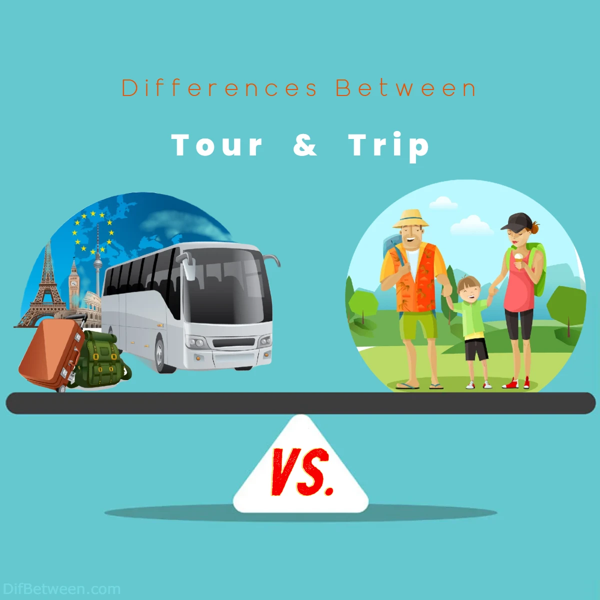 Differences Between Tour vs Trip