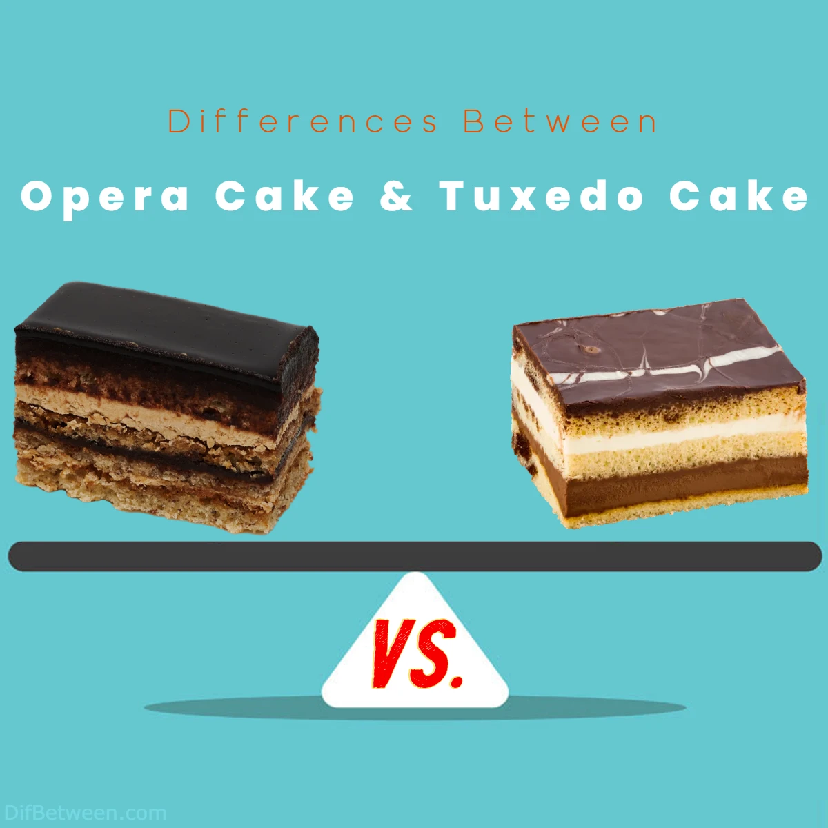 Differences Between Tuxedo Cake and Opera Cake