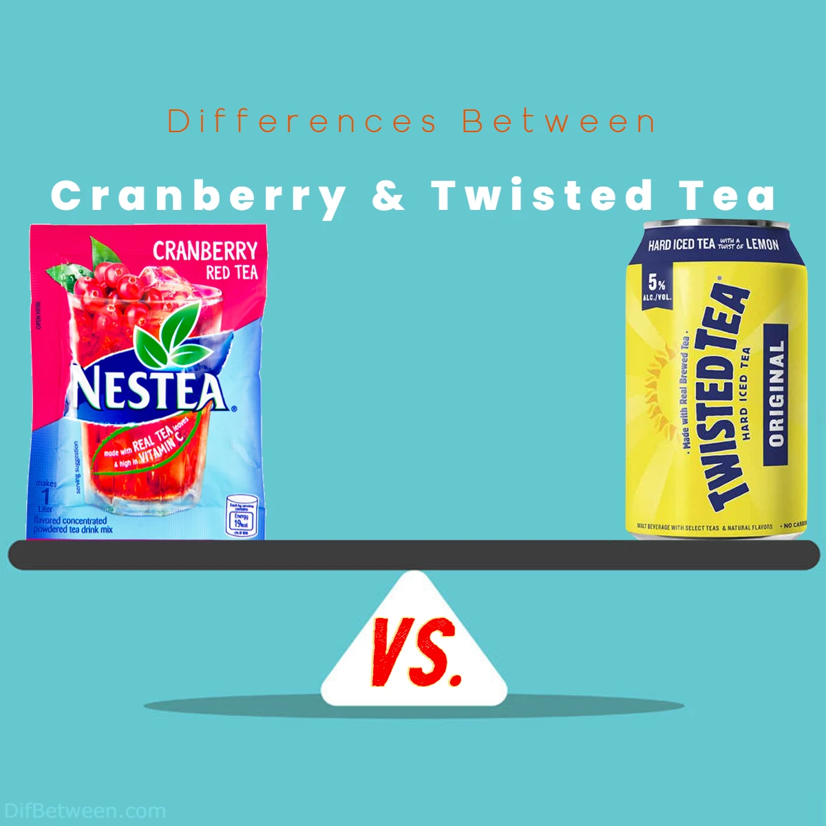 Differences Between Twisted tea vs Cranberry