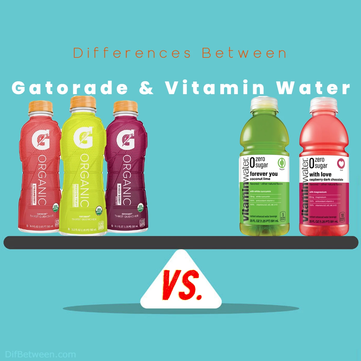 Differences Between Vitamin Water vs Gatorade