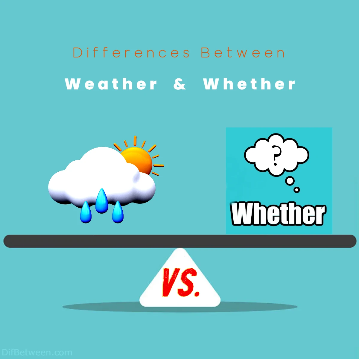 Differences Between Weather vs Whether