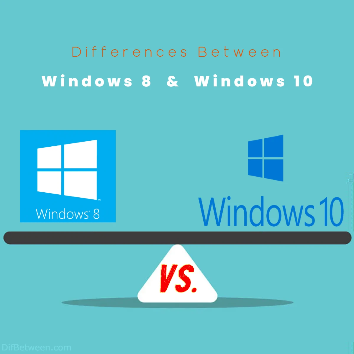 Differences Between Windows 8 vs Windows 10