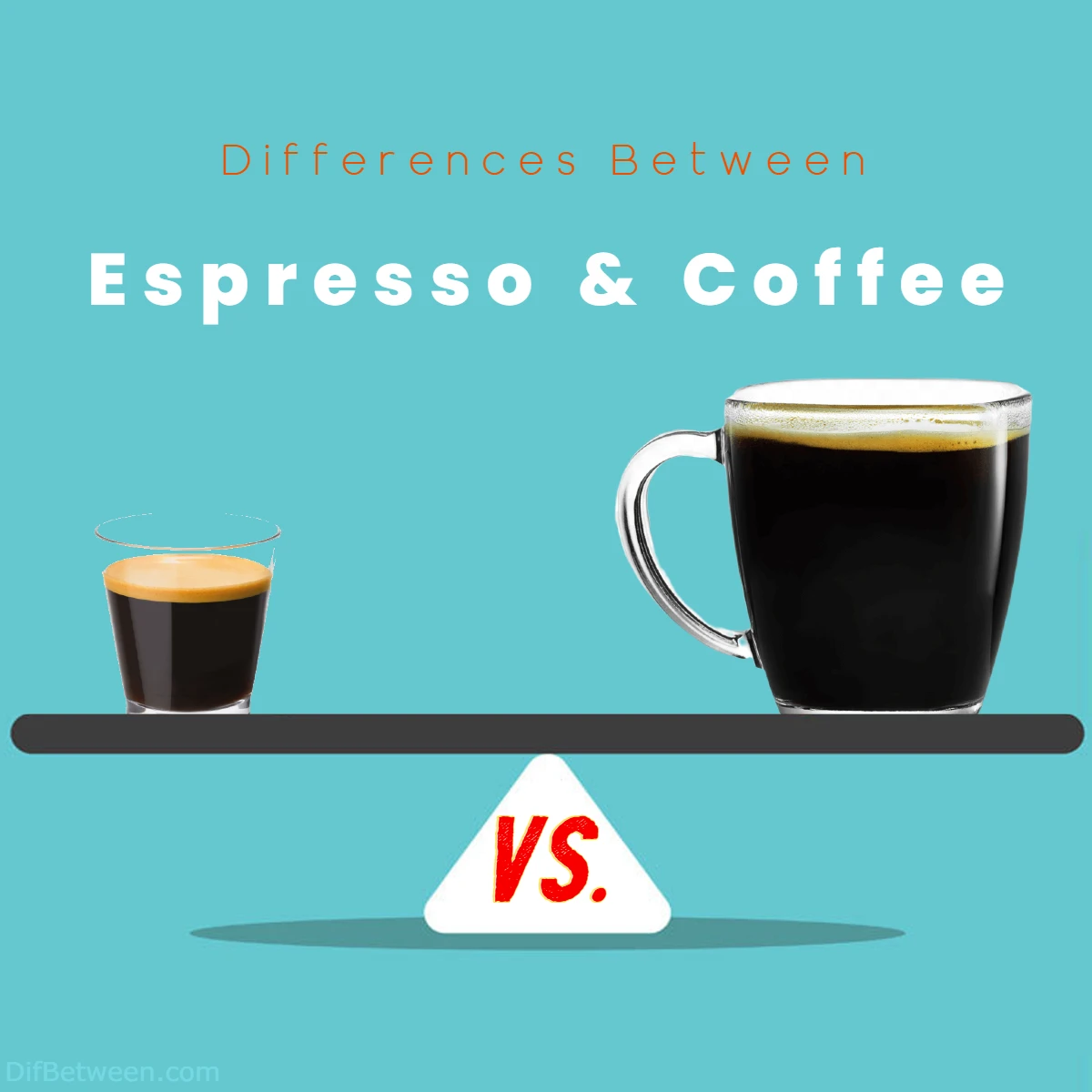 differences between coffee and espresso