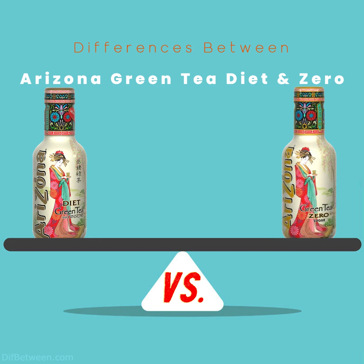 Difference Between Arizona Green Tea Diet and Zero