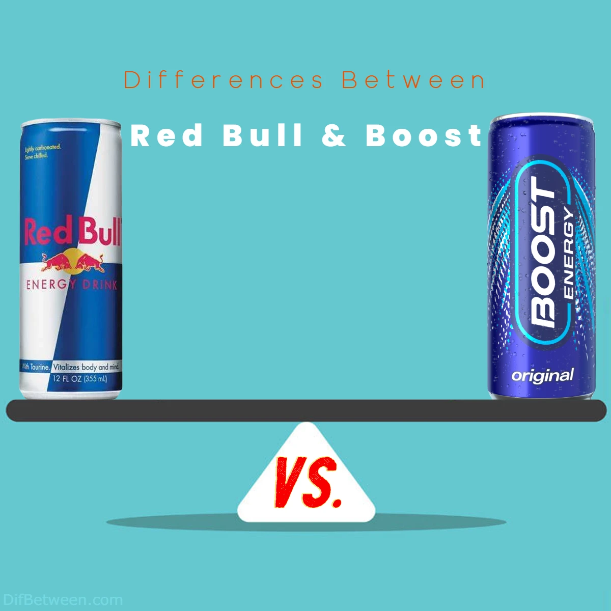 Difference Between Boost Energy Drink and Red Bull