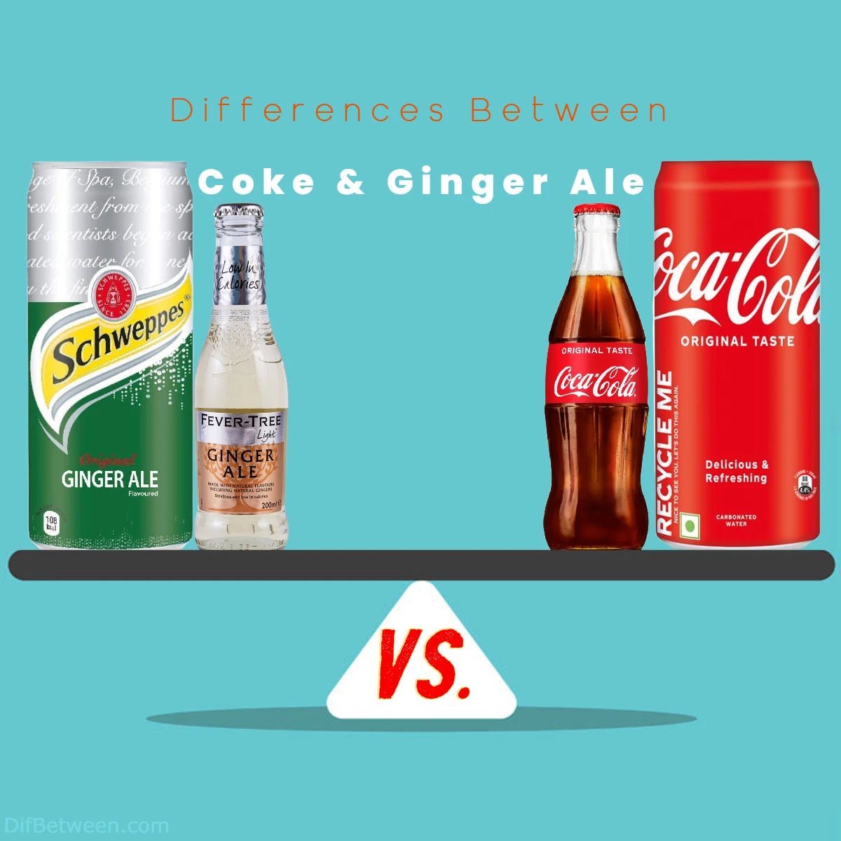 Difference Between Coke and Ginger Ale