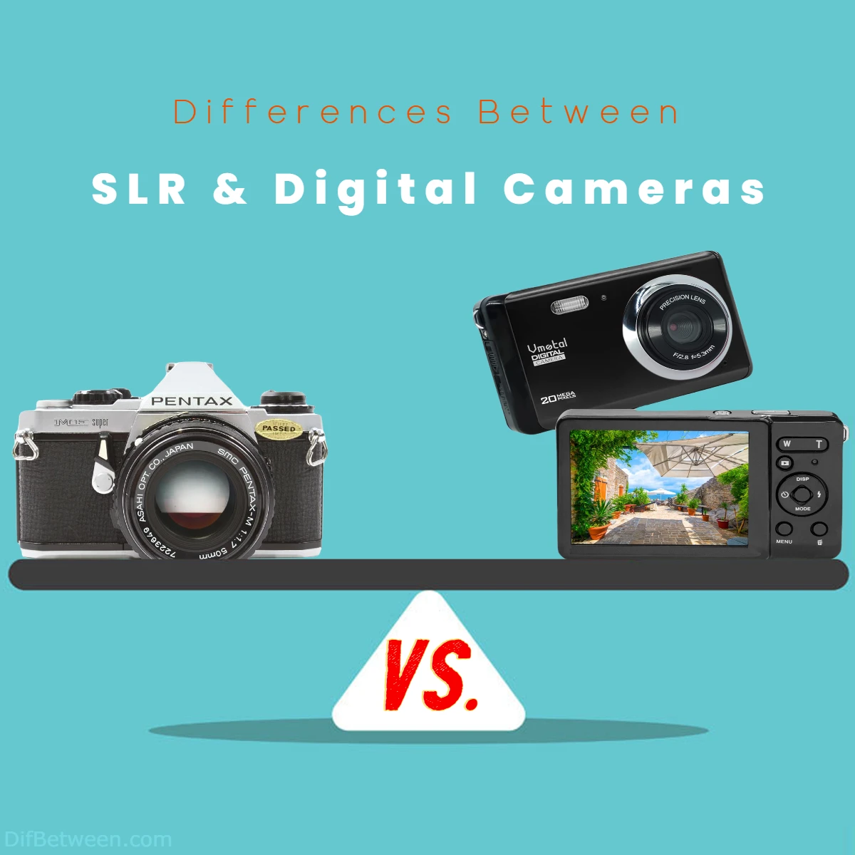 Difference Between Digital Cameras and SLR Cameras
