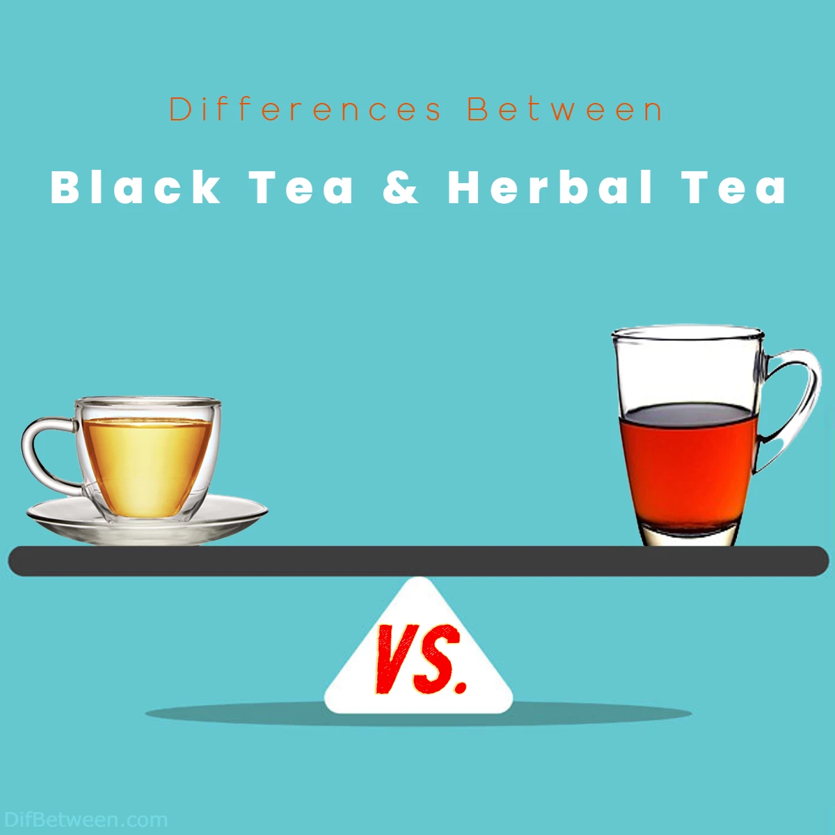 Difference Between Herbal Tea and Black Tea