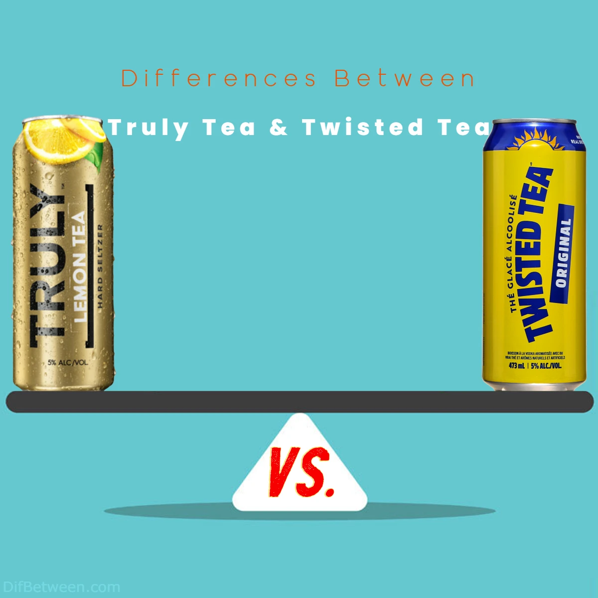 Difference Between Twisted Tea and Truly Tea