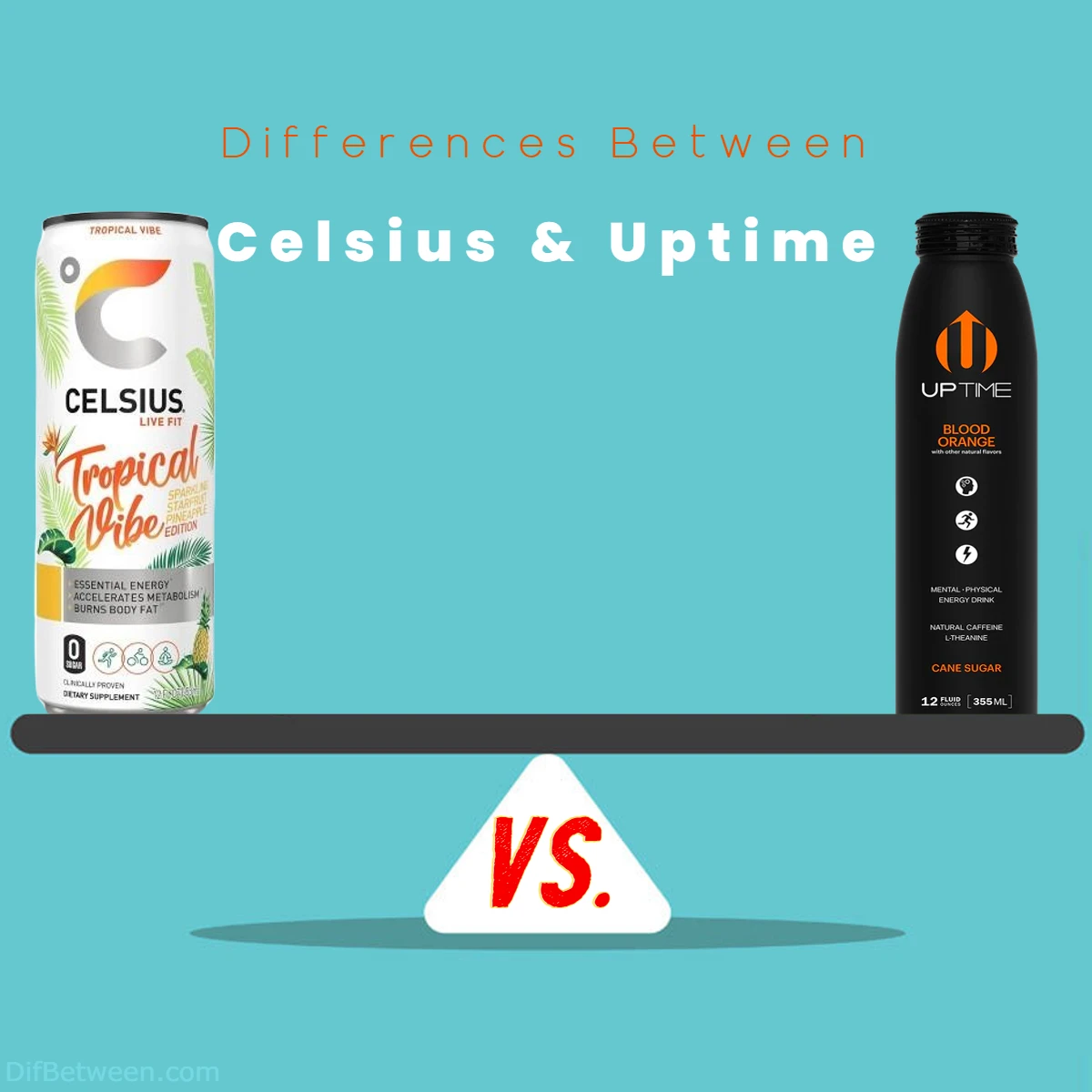 Difference Between Uptime Energy Drink and Celsius