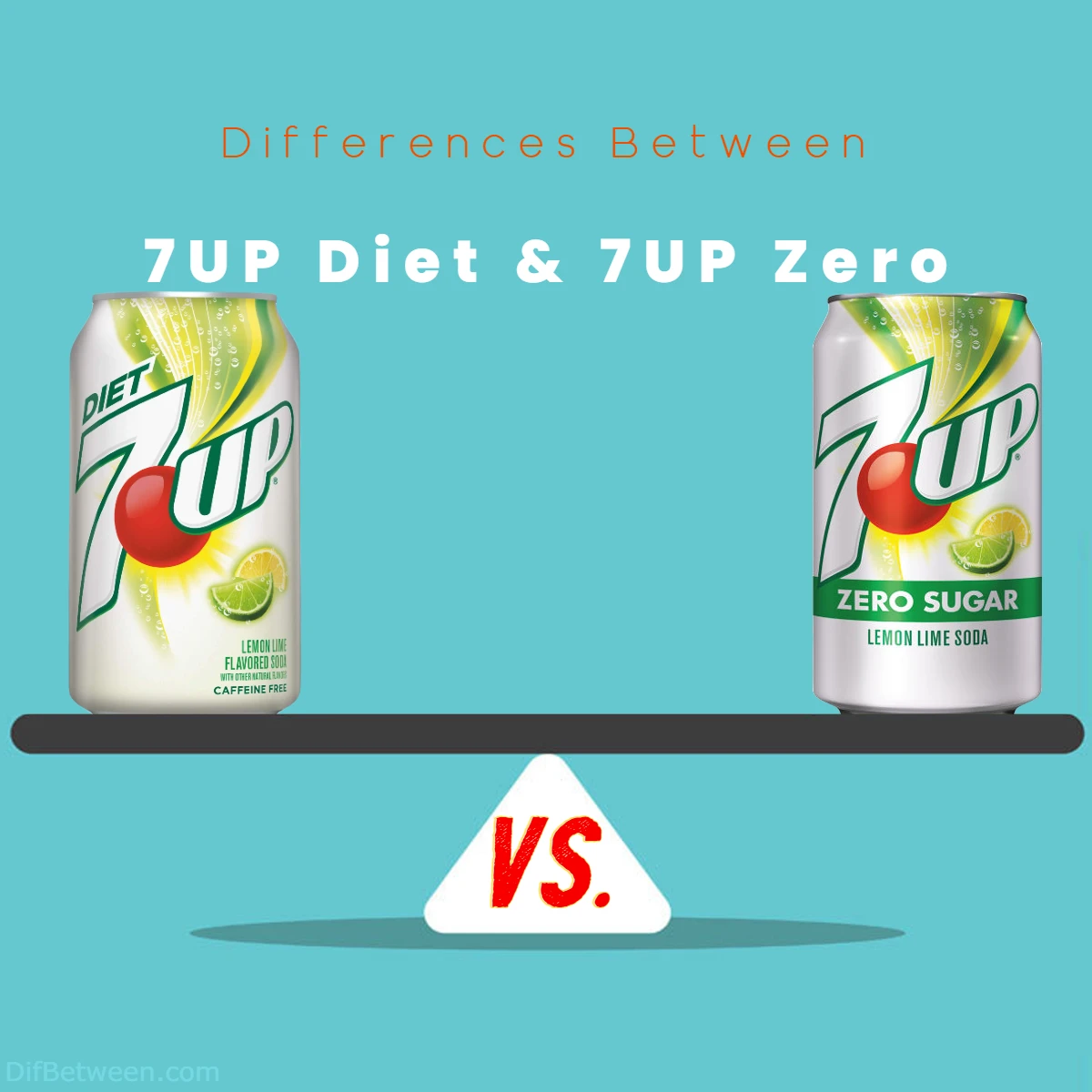 Differences Between 7UP Zero and 7UP Diet