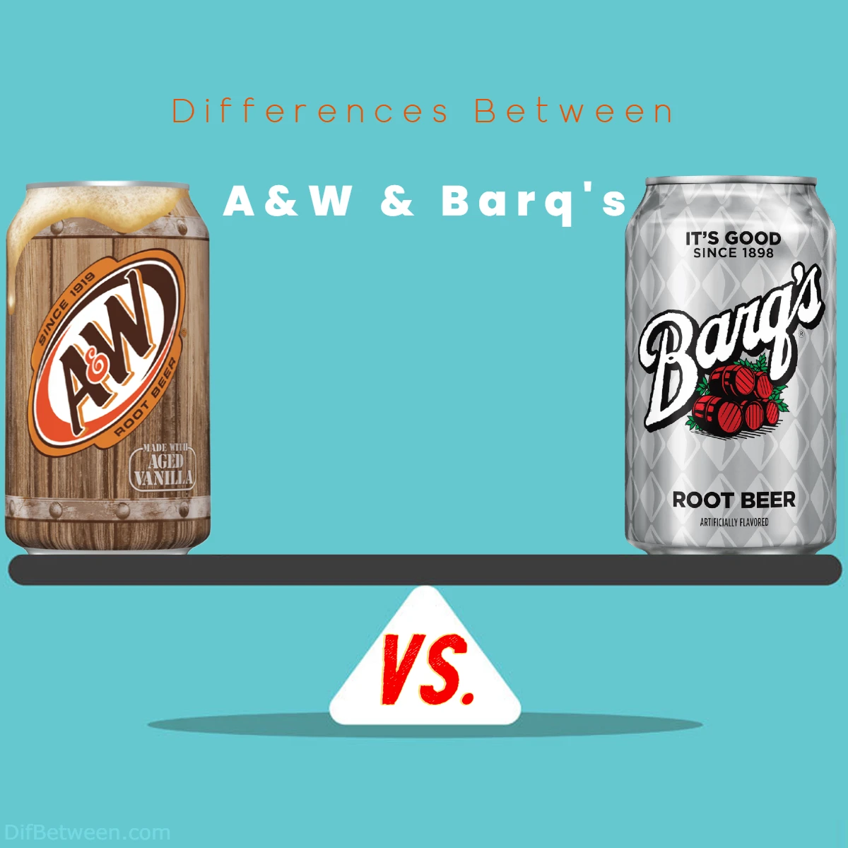 Differences Between Barqs Root Beer and AW Root Beer