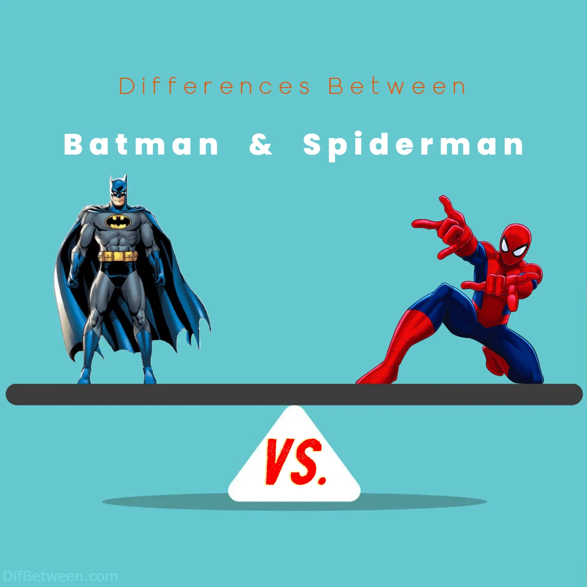 Differences Between Batman vs Spiderman