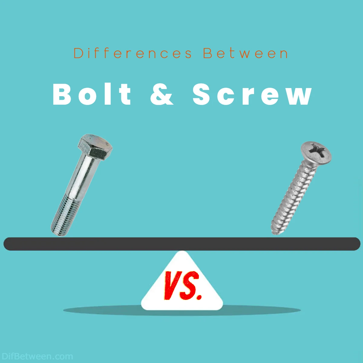 Differences Between Bolt and Screw