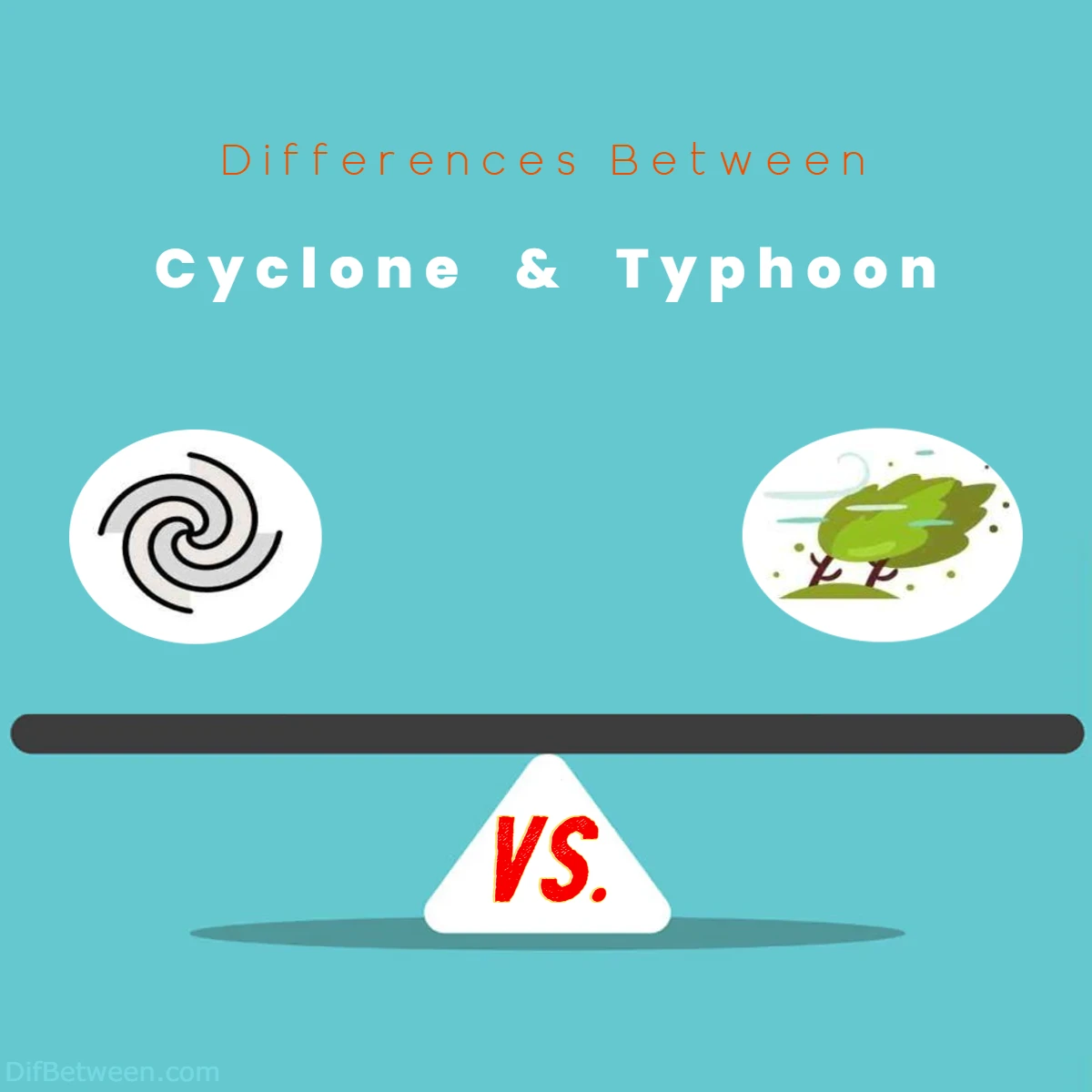 Differences Between Cyclone vs Typhoon