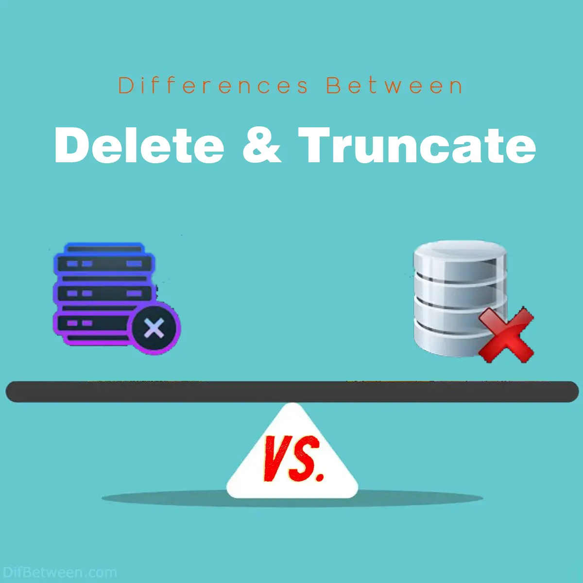 Differences Between Delete vs Truncate