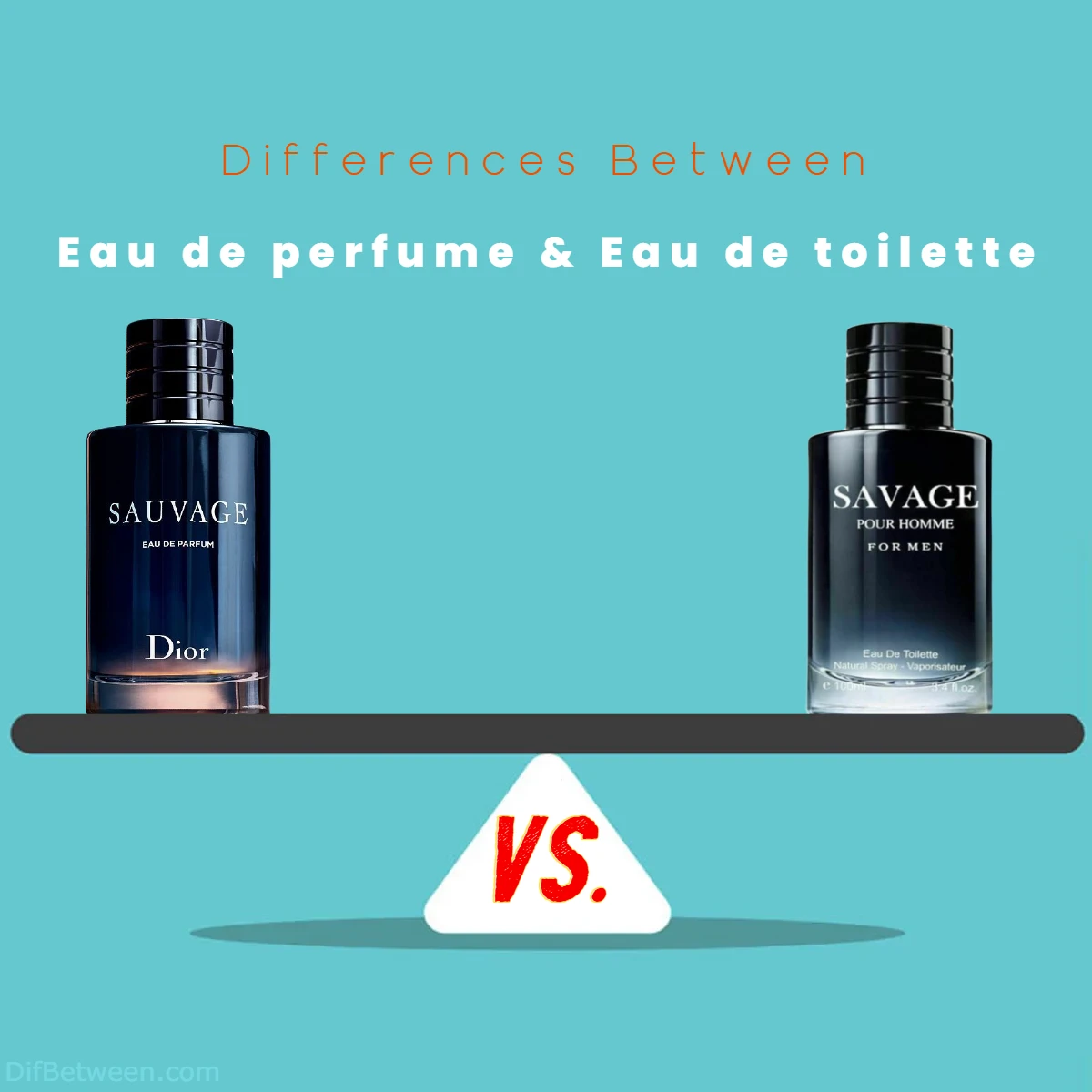 Differences Between Eau de perfume vs Eau de toilette