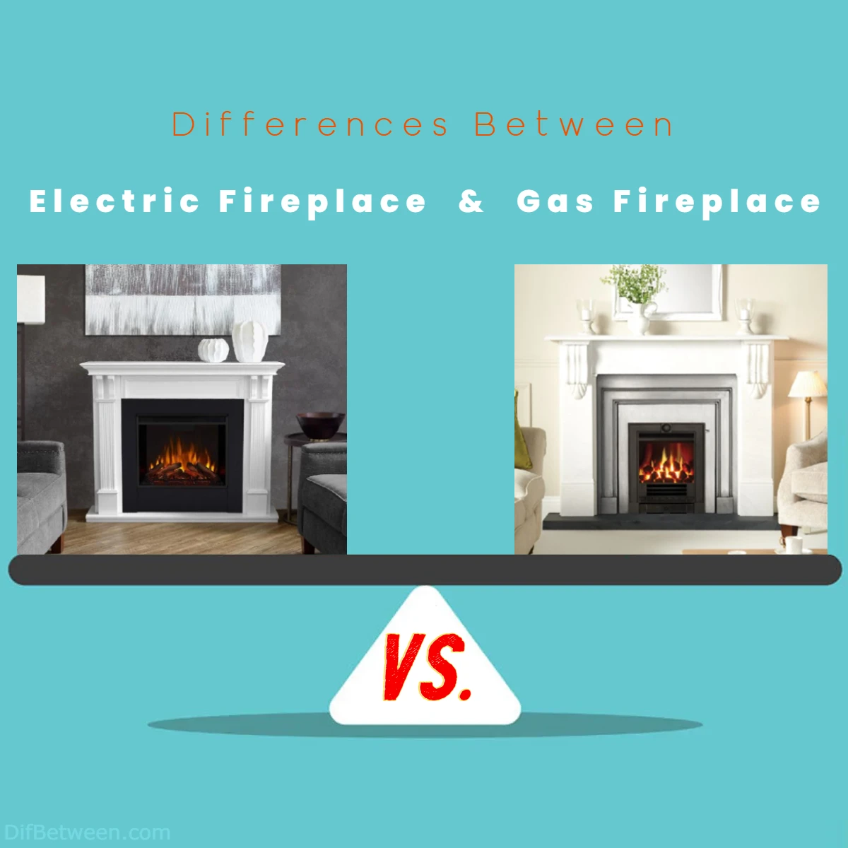 Differences Between Electric Fireplace vs Gas Fireplace