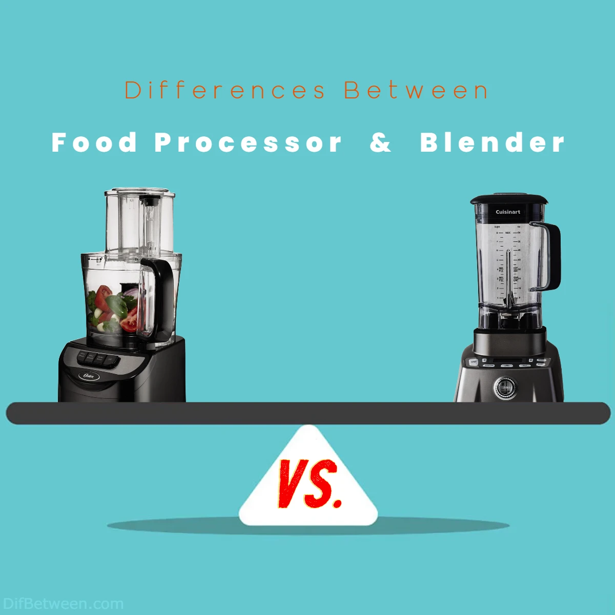 Differences Between Food Processor vs Blender