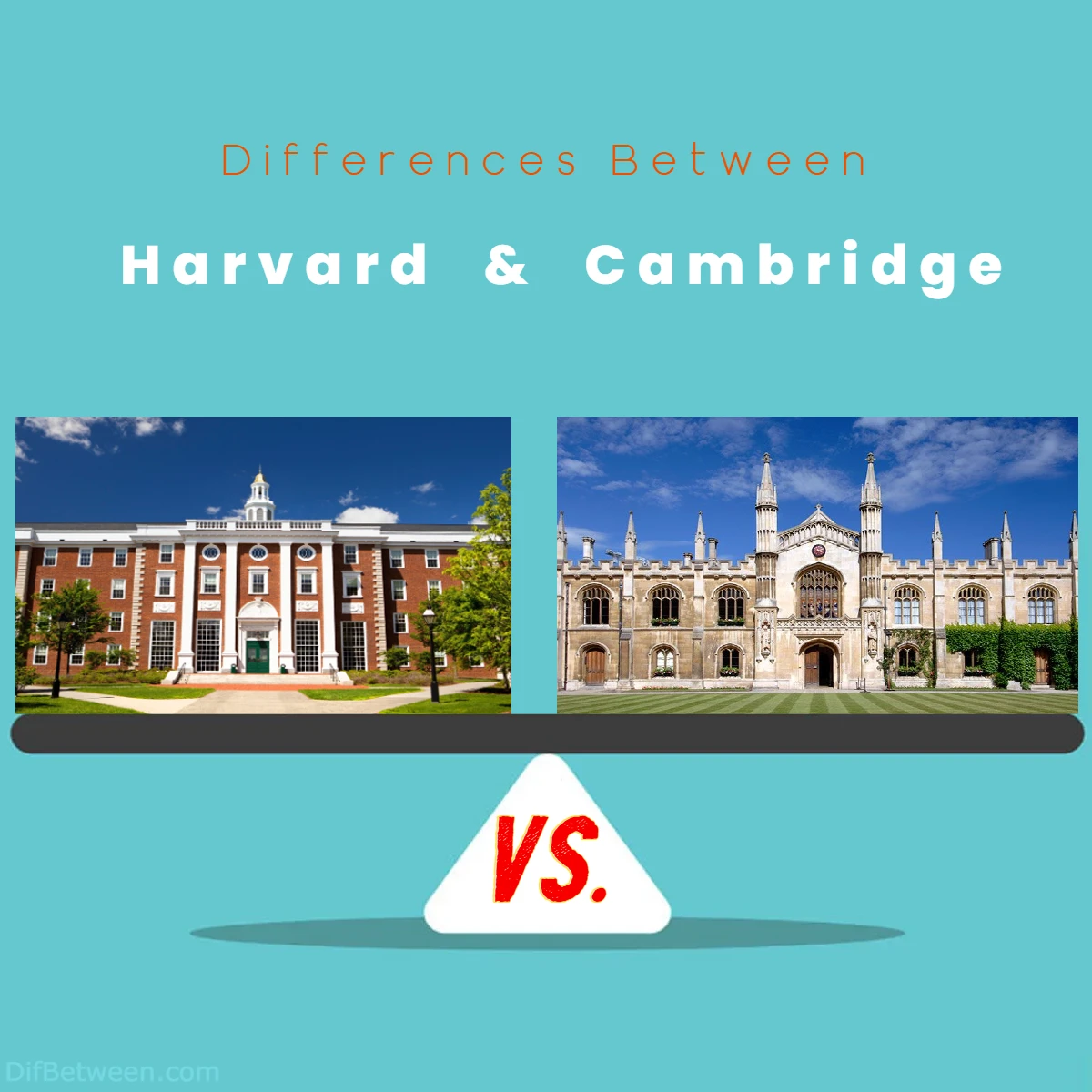 Differences Between Harvard vs Cambridge