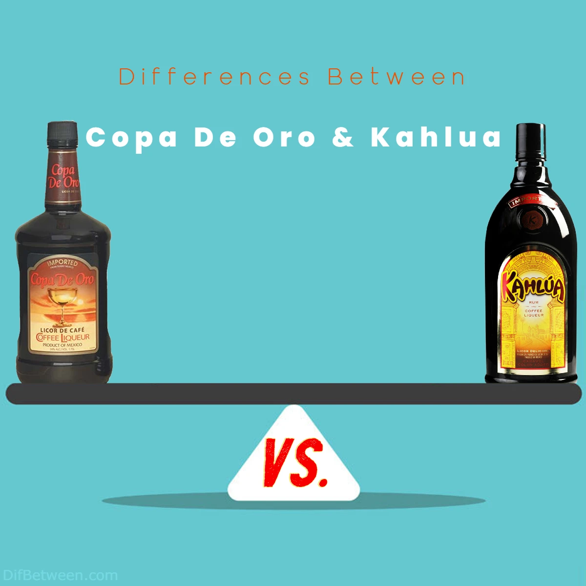Differences Between Kahlua and Copa De Oro