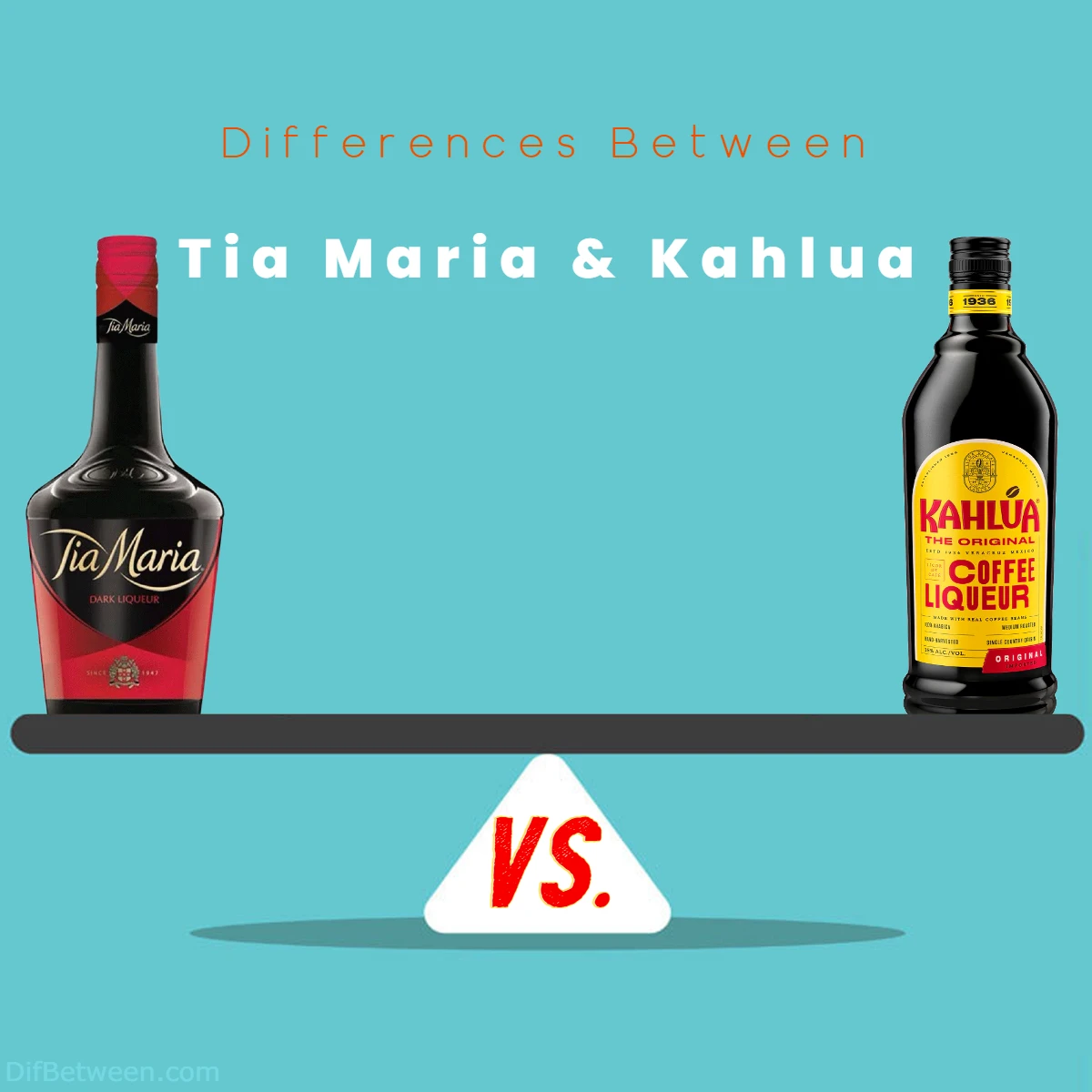 Differences Between Kahlua and Tia Maria