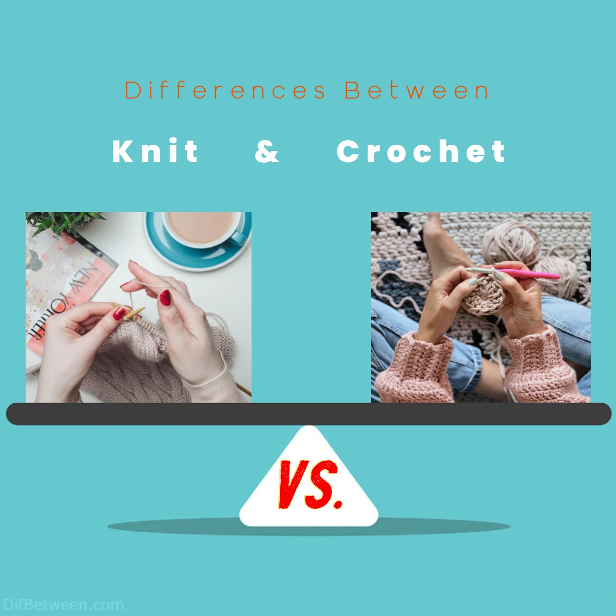 Differences Between Knit vs Crochet