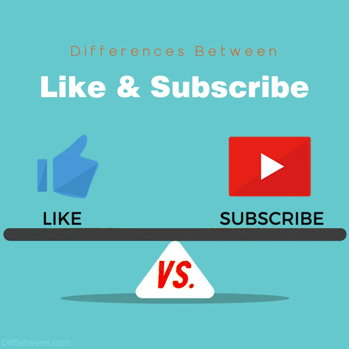 Differences Between Like and Subscribe