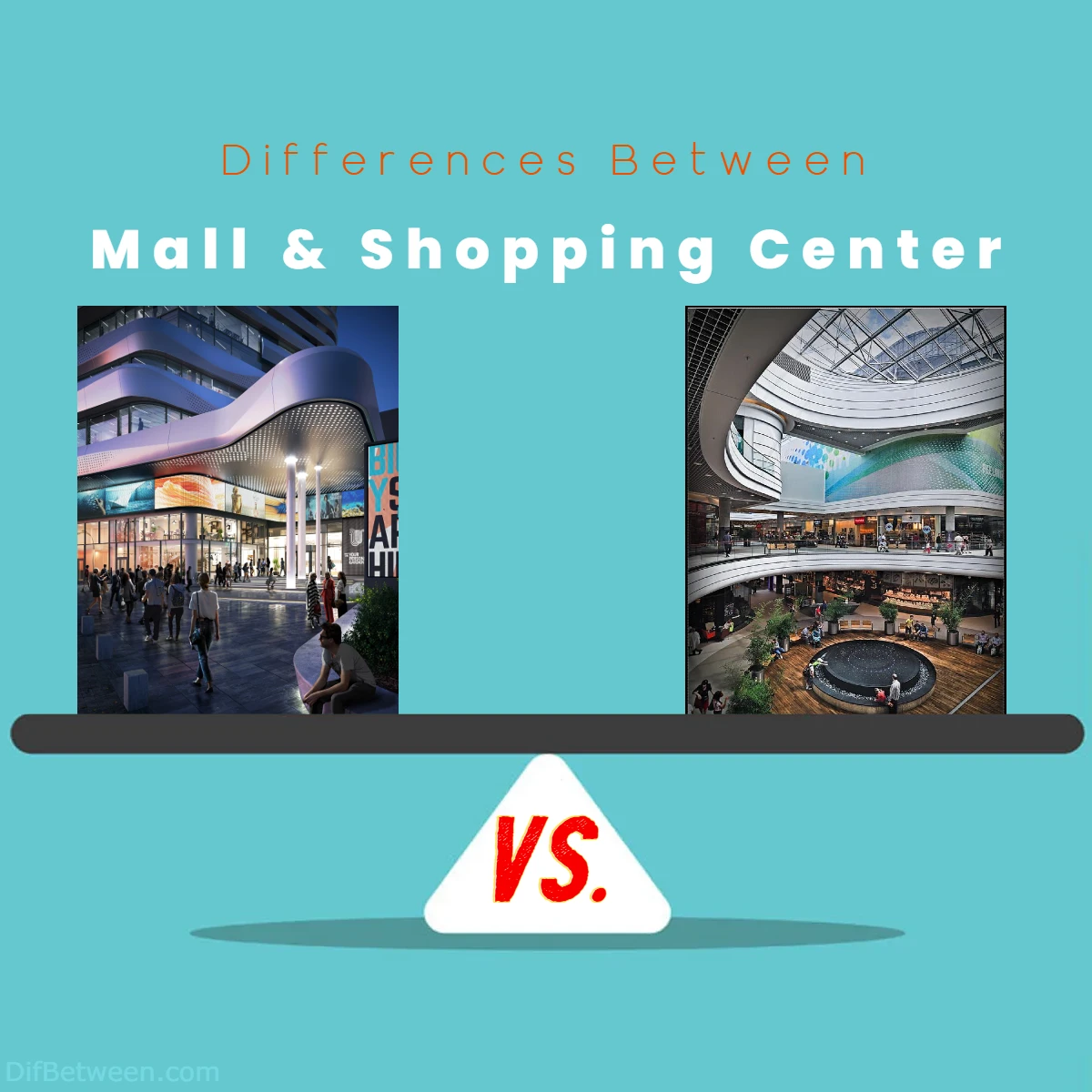 Differences Between Mall vs Shopping Center