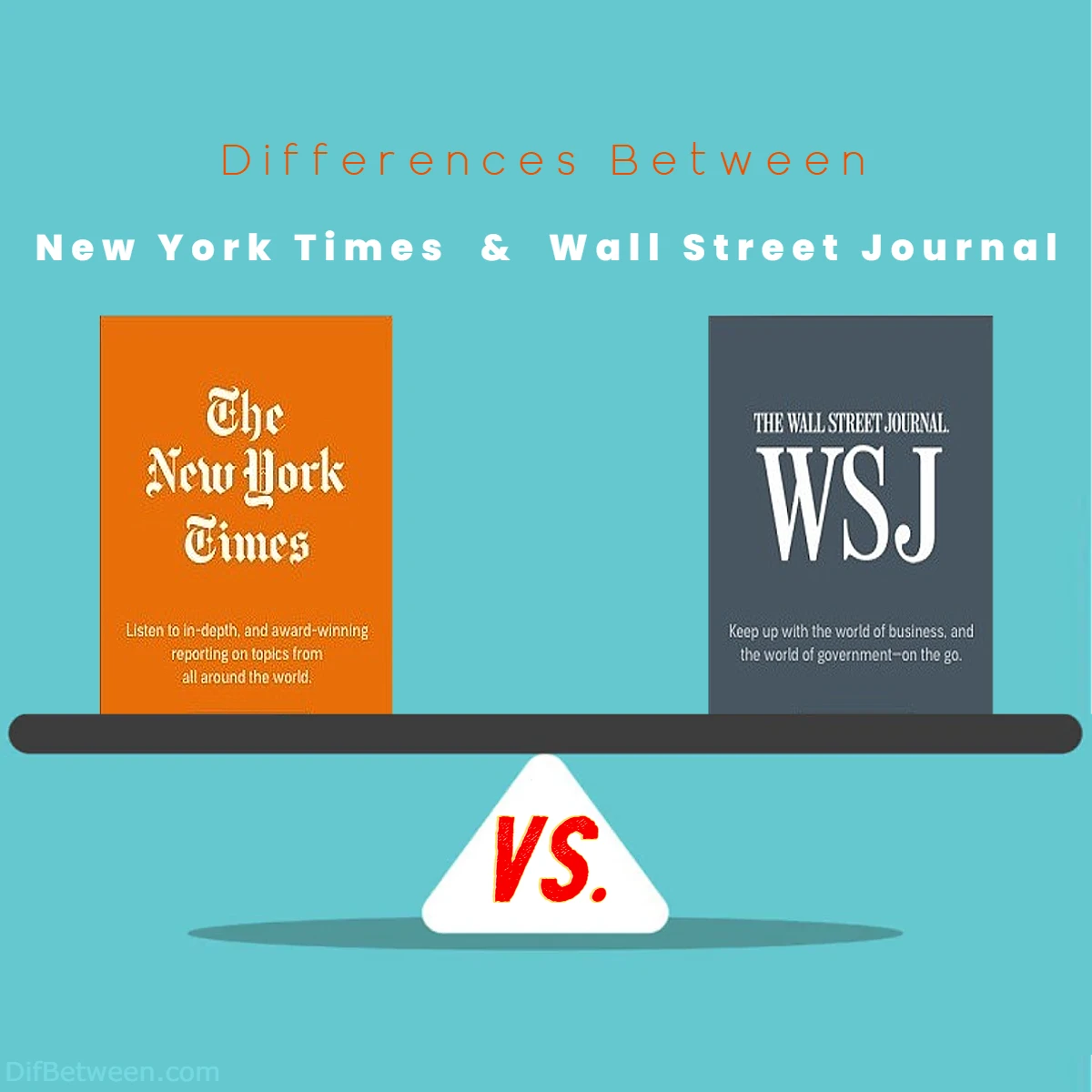 Differences Between New York Times vs Wall Street Journal