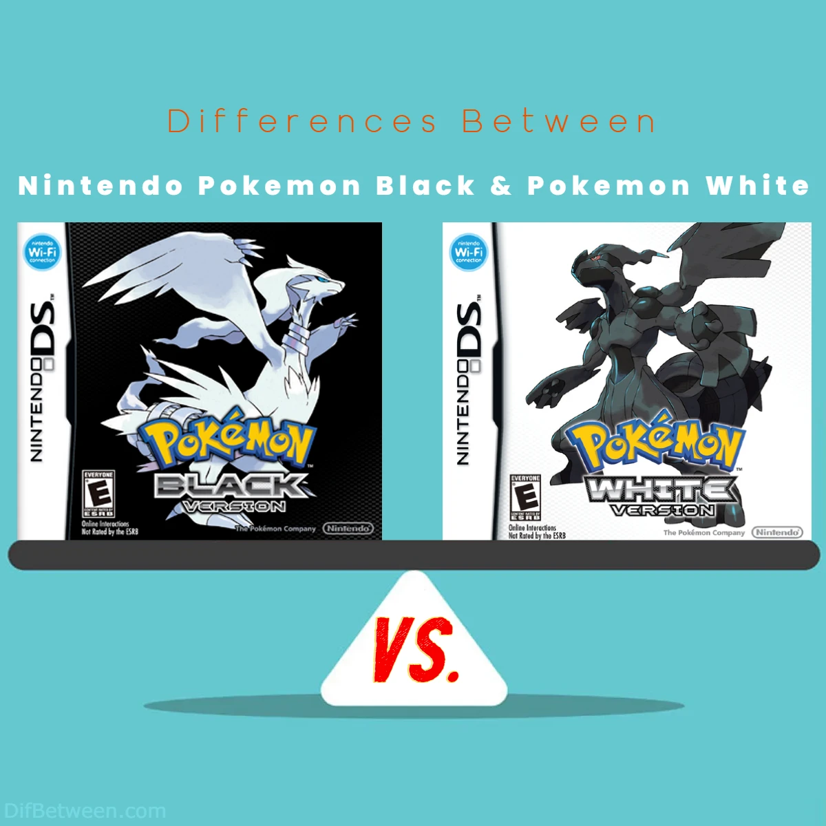 Differences Between Nintendo Pokemon Black vs Pokemon White